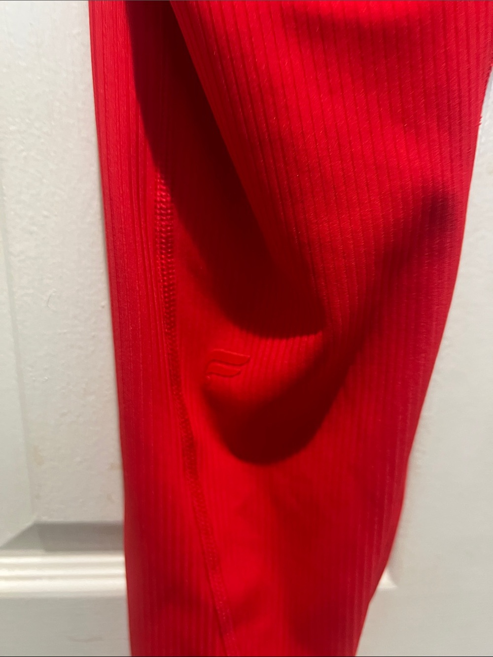 Fabletic’s Red Women's Ribbed Active Set - Picture 9 of 11